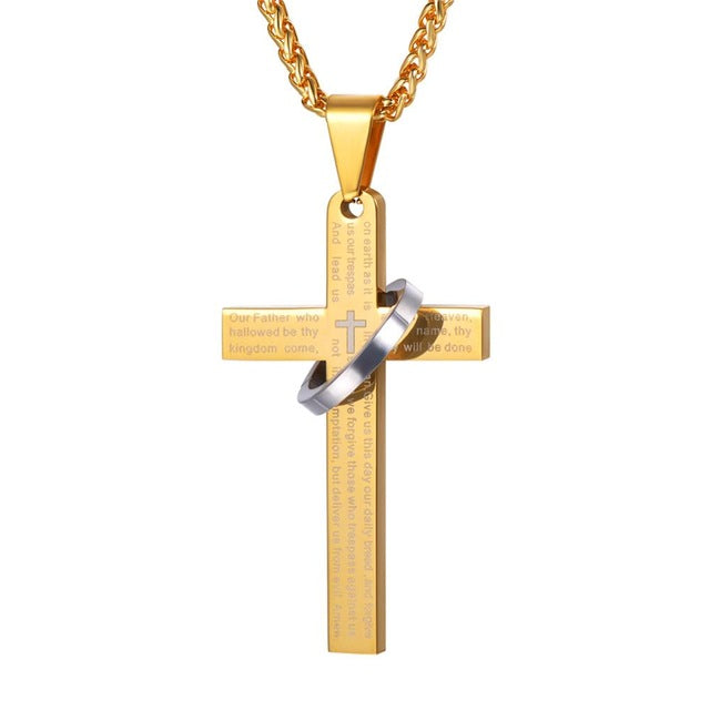 Cross Ring Necklace